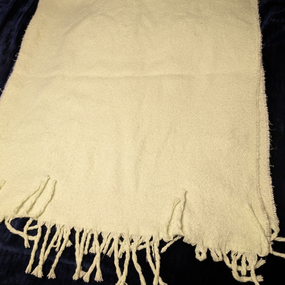 Madewell Green Scarf with Fringe